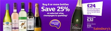 Sainsburys Buy 6 Save 25%